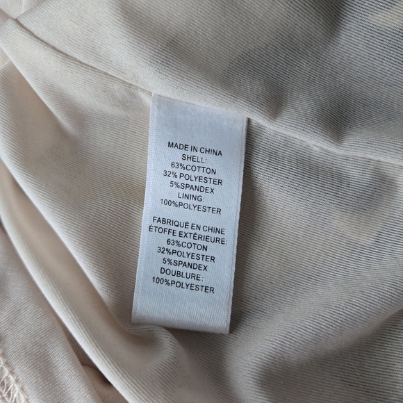 CeCe Black and Cream Long Sleeve Dress - Picture 4 of 5